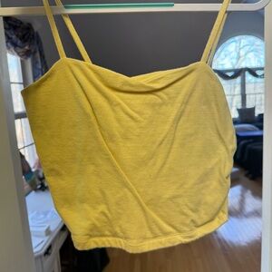 PACSUN BASIC YELLOW TOP